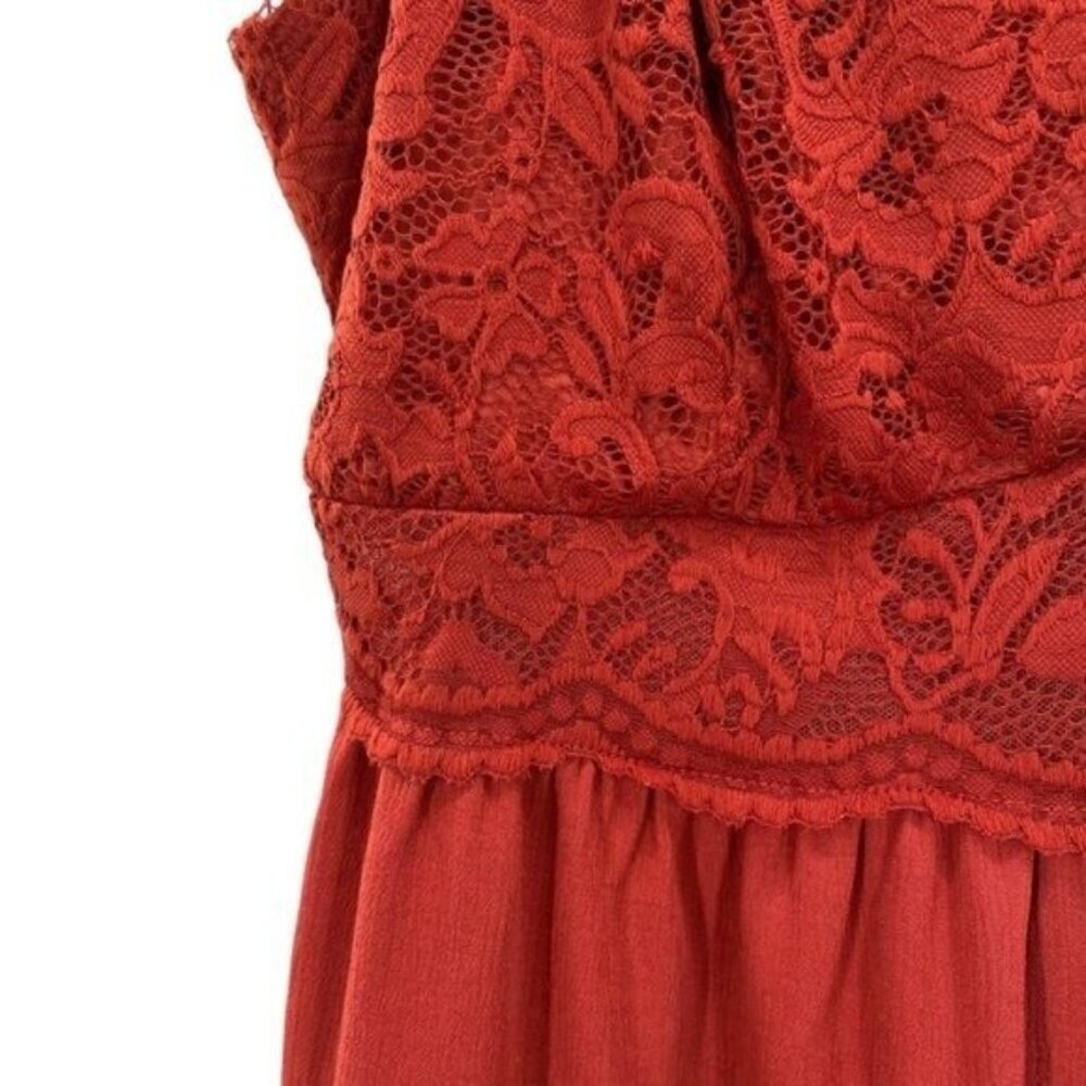 Torrid Babydoll Crinkle Gauze And Lace Tank Top - Picture 7 of 16